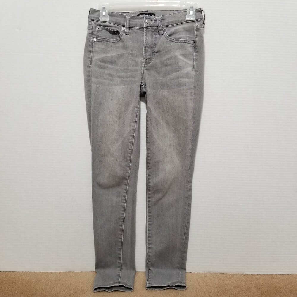 J.Crew jeans 25 Mercantile Skinny denim stretch whiskered Valley Wash F4484